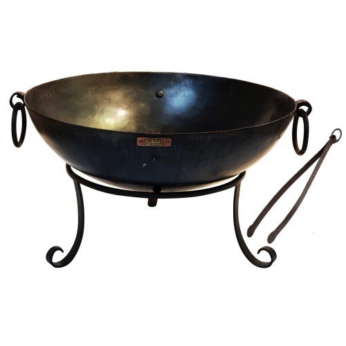 50cm Tula Firepit with Low Stand & Tongs